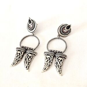 Durga Tiger nail drop earrings